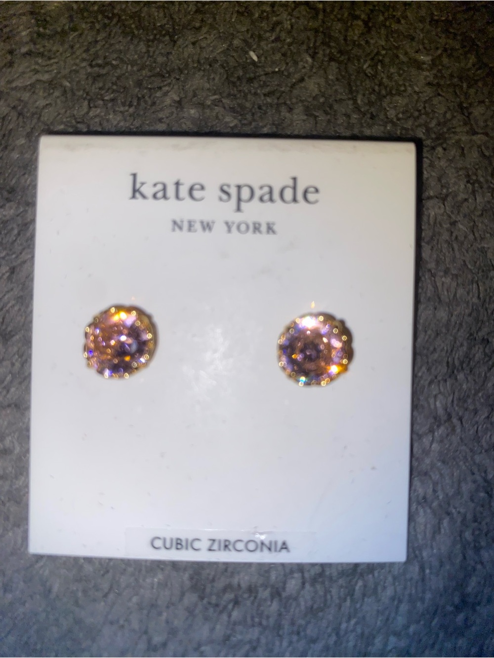 Kate Spade New York Pink Cubic Zirconia Stud Earrings